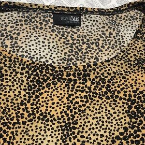 East 5th Cheetah Print Short Sleeve Top